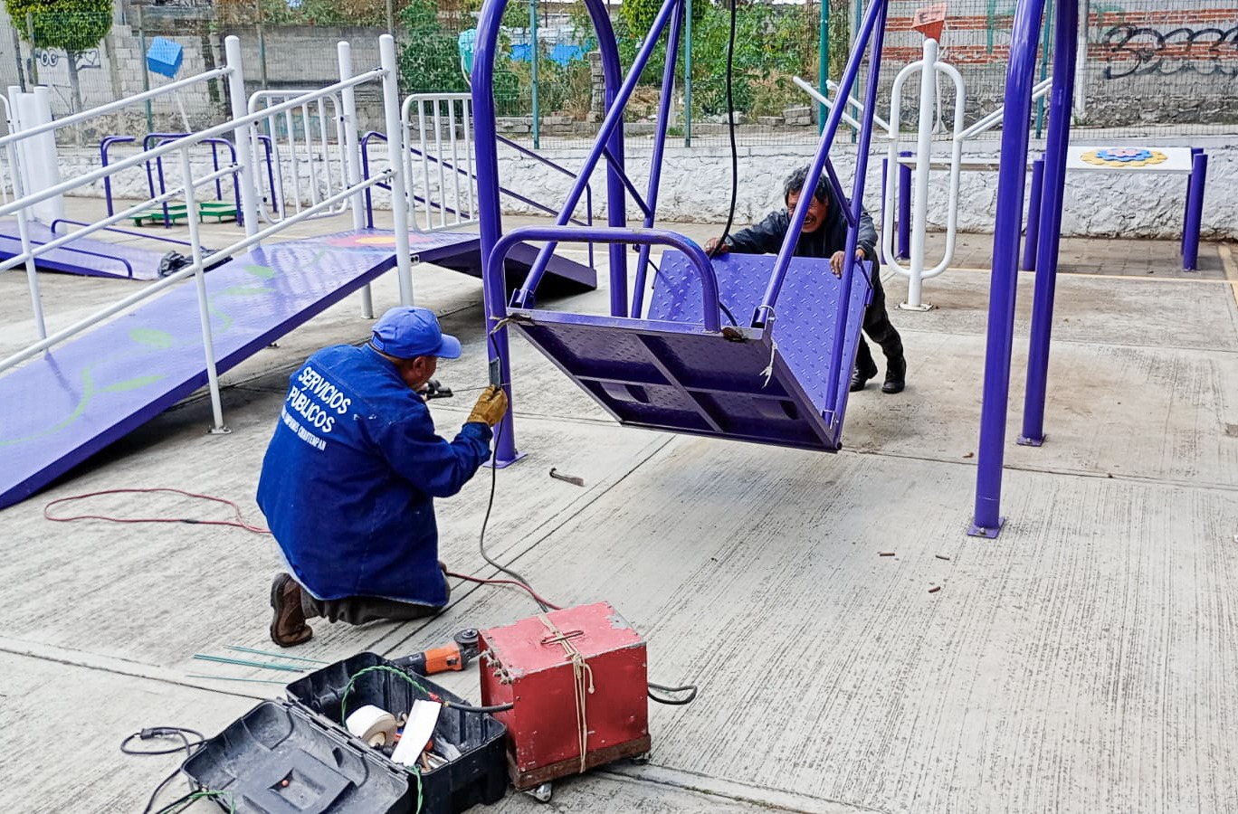 Gobierno de Blanca Angulo mejora y conserva espacios públicos de Chiautempan